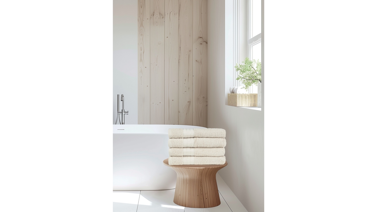 Handdoeken Set Good Morning 4 Stuks - Beige