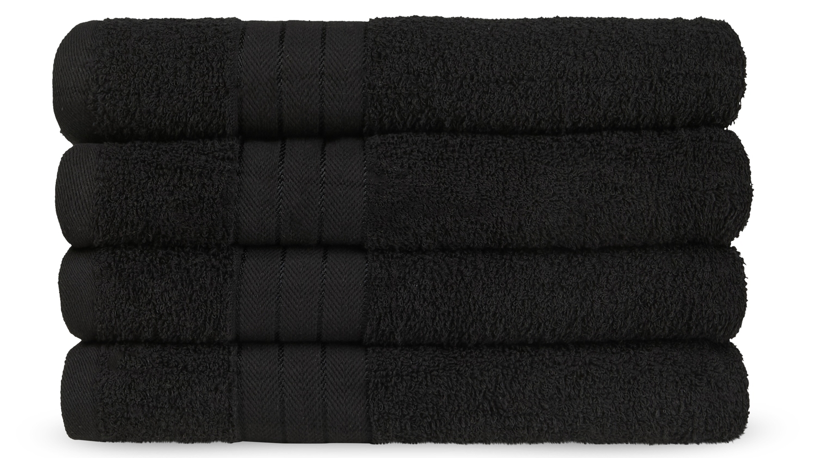  Handdoeken Set Good Morning 4 Stuks - Black