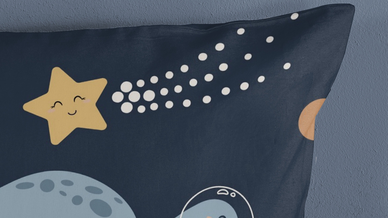 Dekbedovertrek Kids Pure Spacedino - Blue
