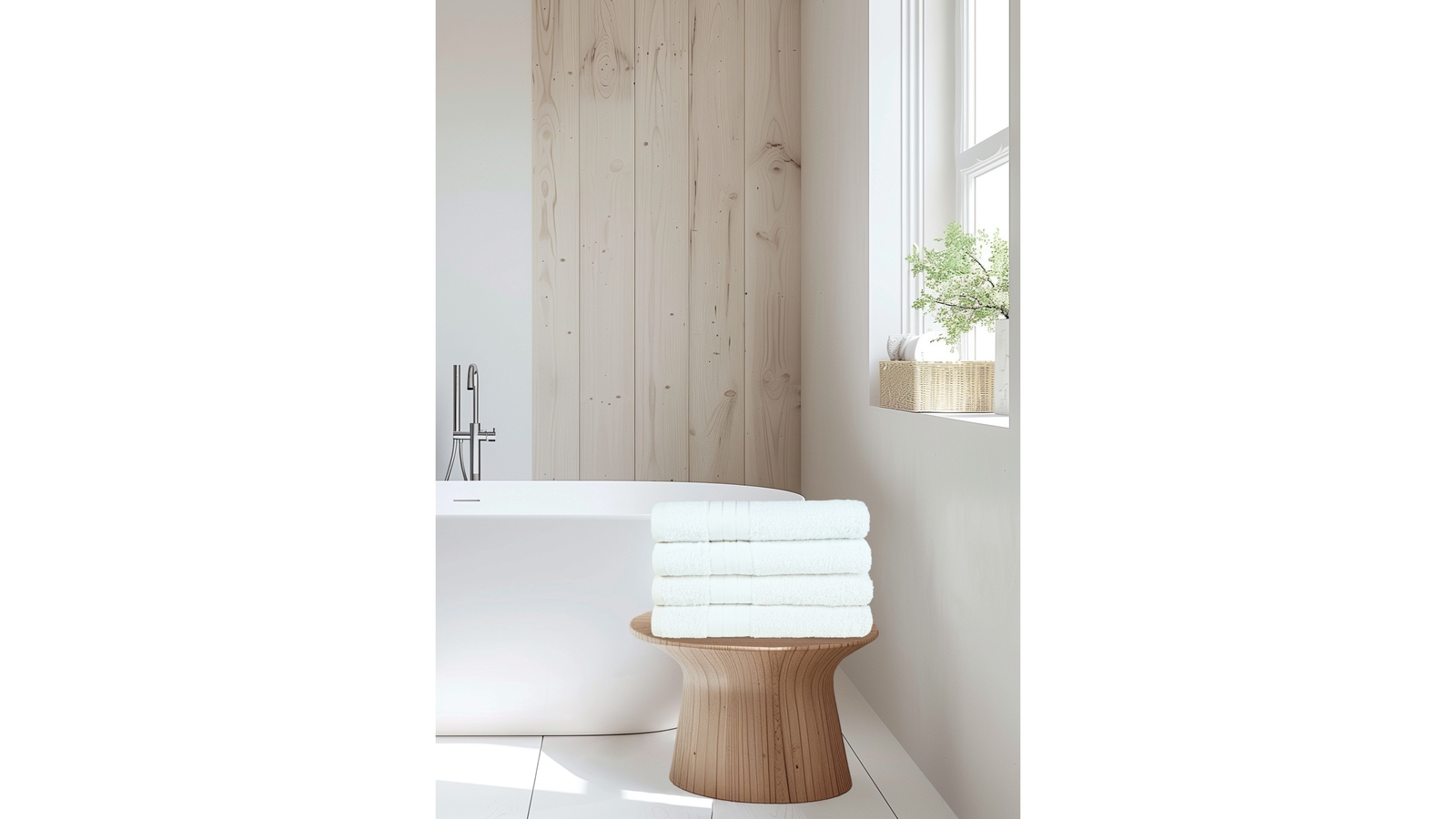  Handdoeken Set Good Morning 4 Stuks - White