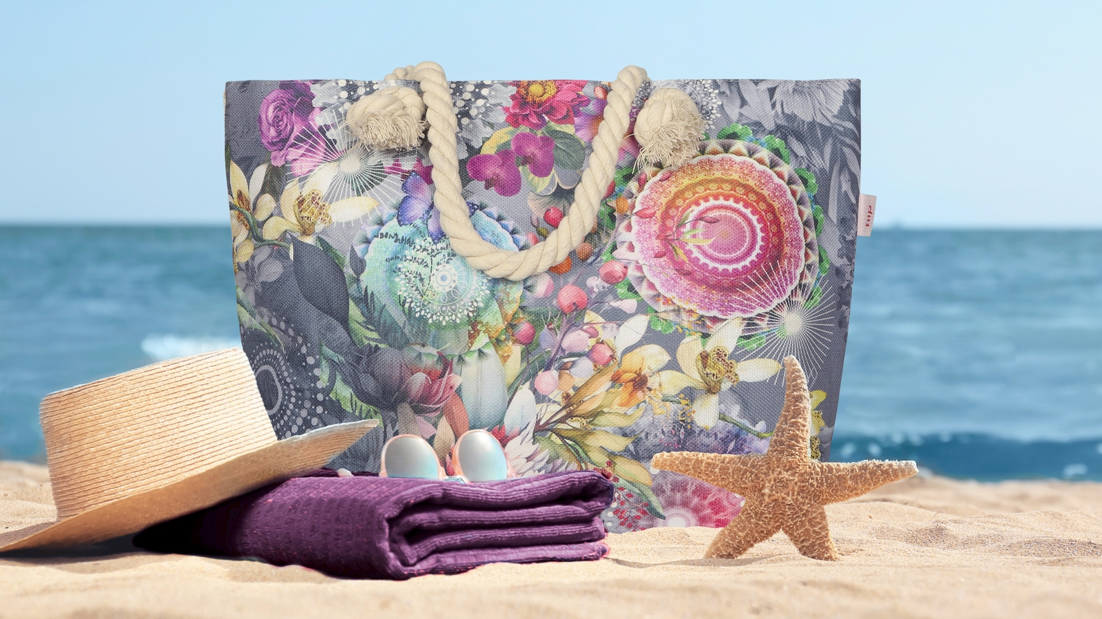 Strandtas Hip Olinga - Grey