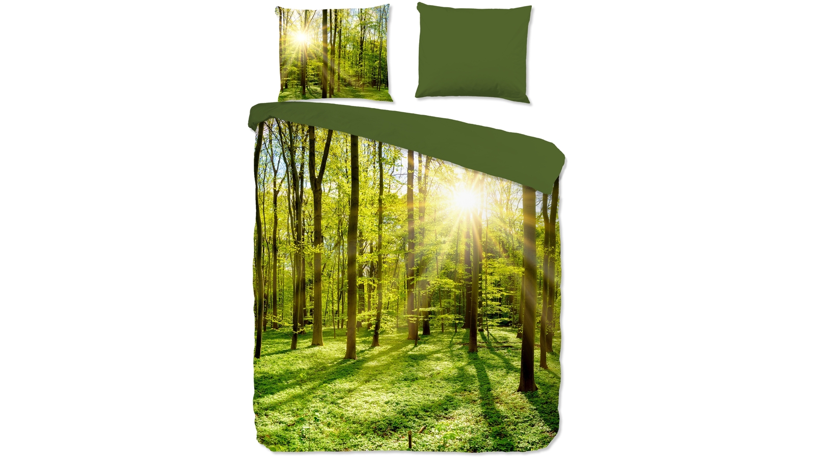 Dekbedovertrek Pure Woods - Green