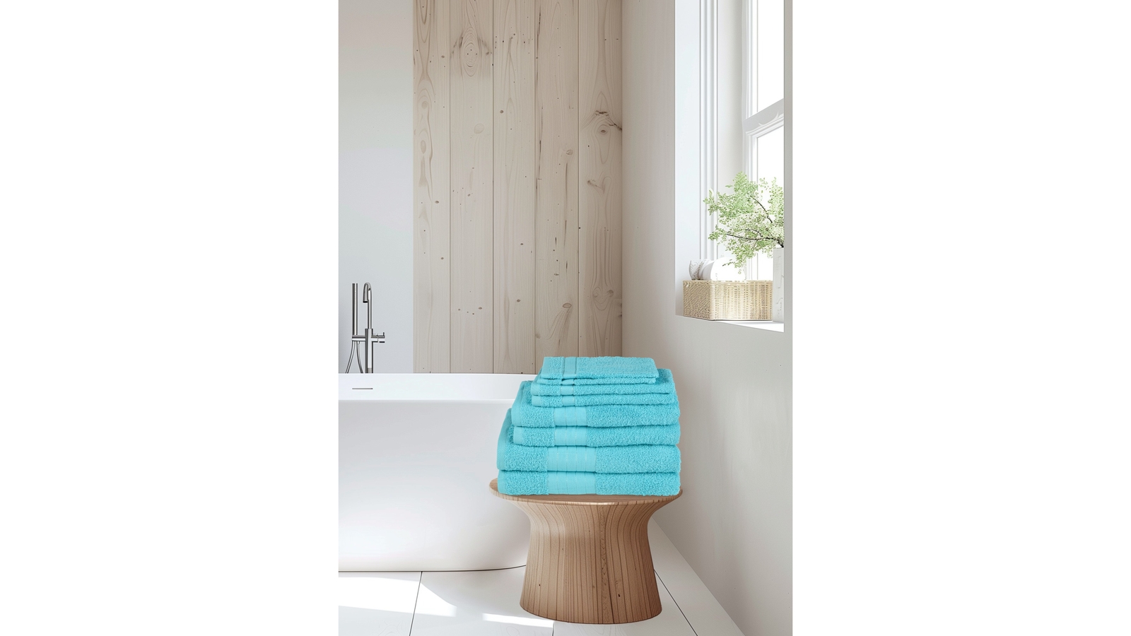 Handdoeken Set Good Morning 8 Stuks - Aqua