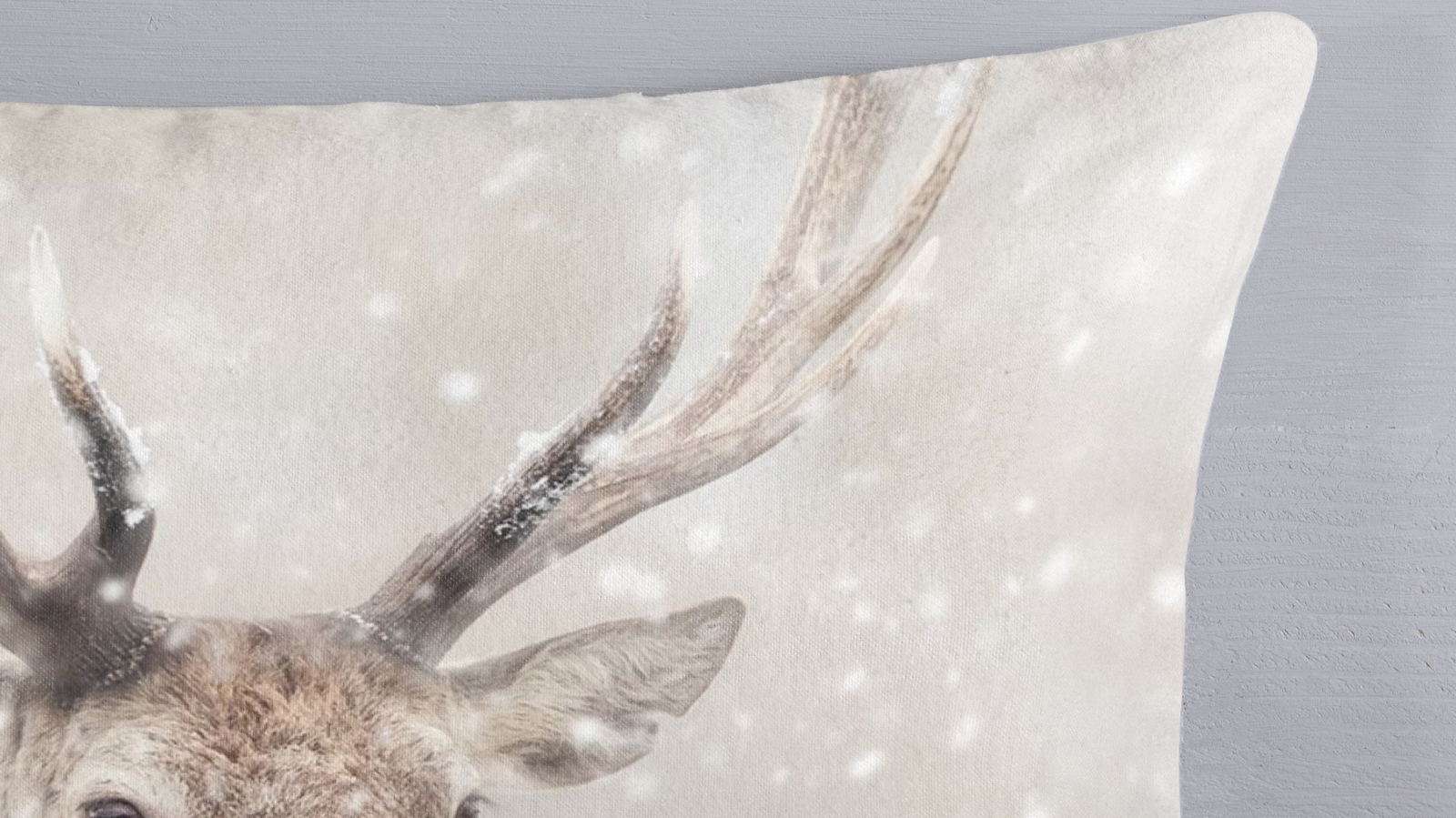 Dekbedovertrek Good Morning Snowydeer - Sand