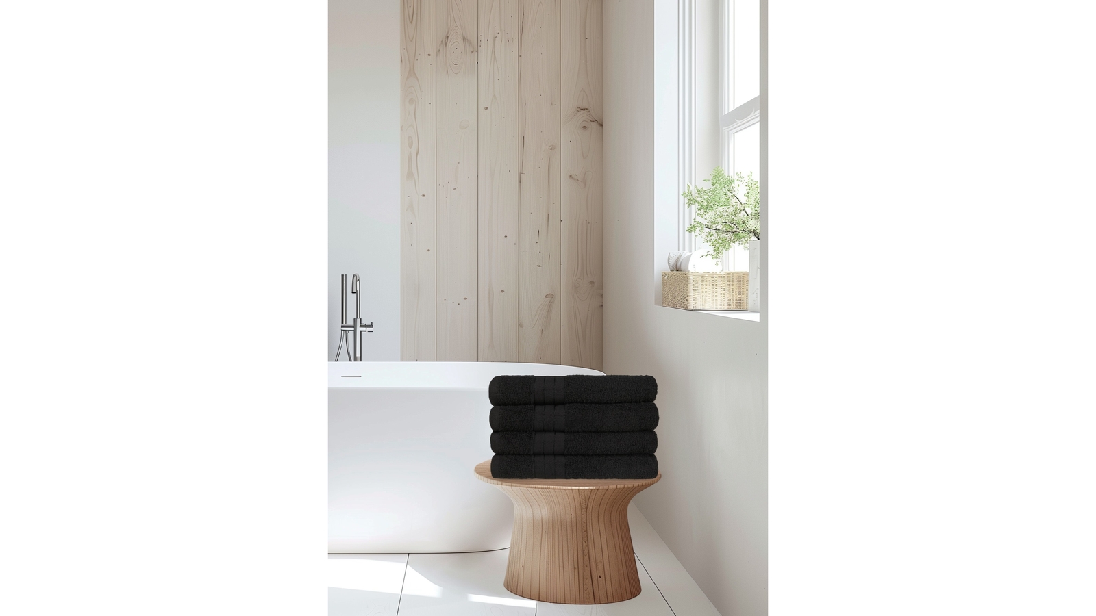  Handdoeken Set Good Morning 4 Stuks - Black