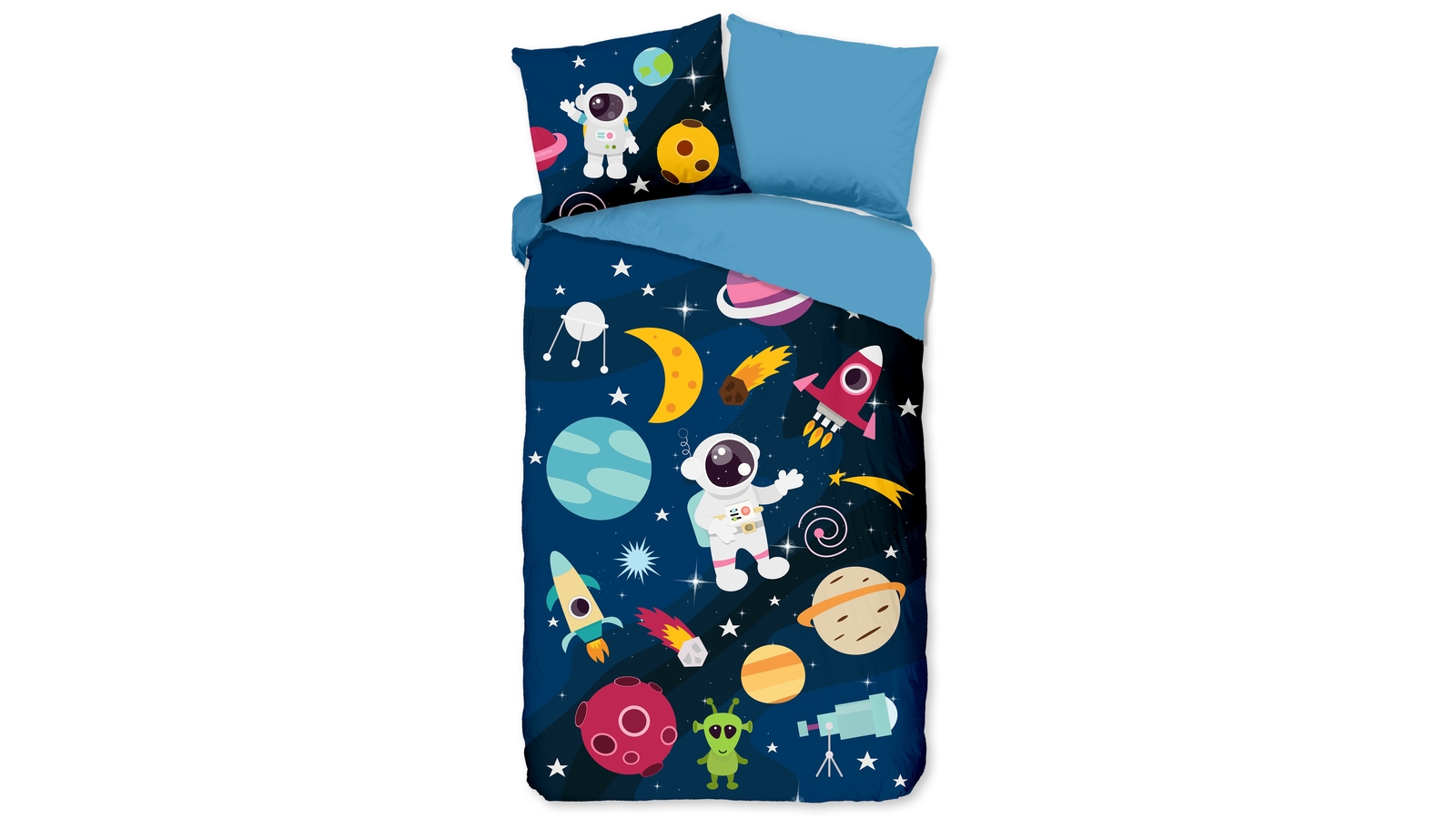 Dekbedovertrek Kids Pure Planets - Multi