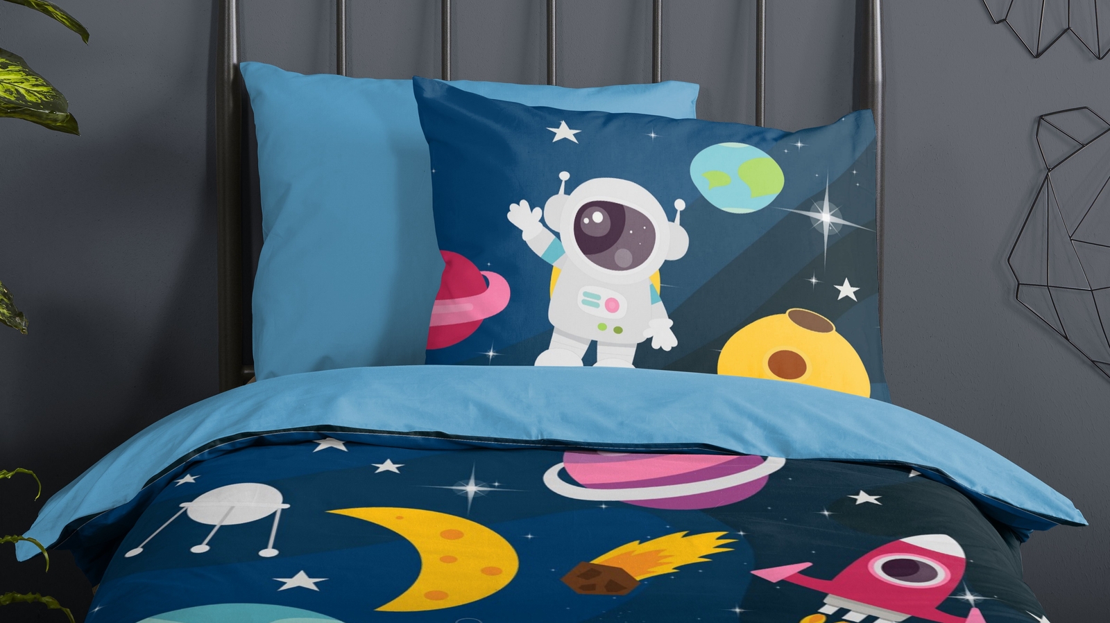Dekbedovertrek Kids Pure Planets - Multi