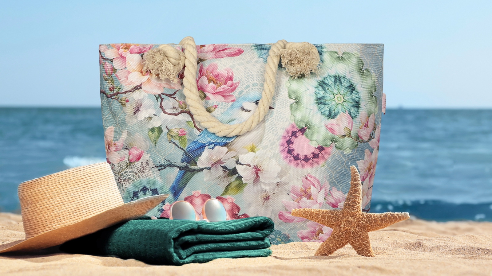 Strandtas Hip Eldisa - Mint